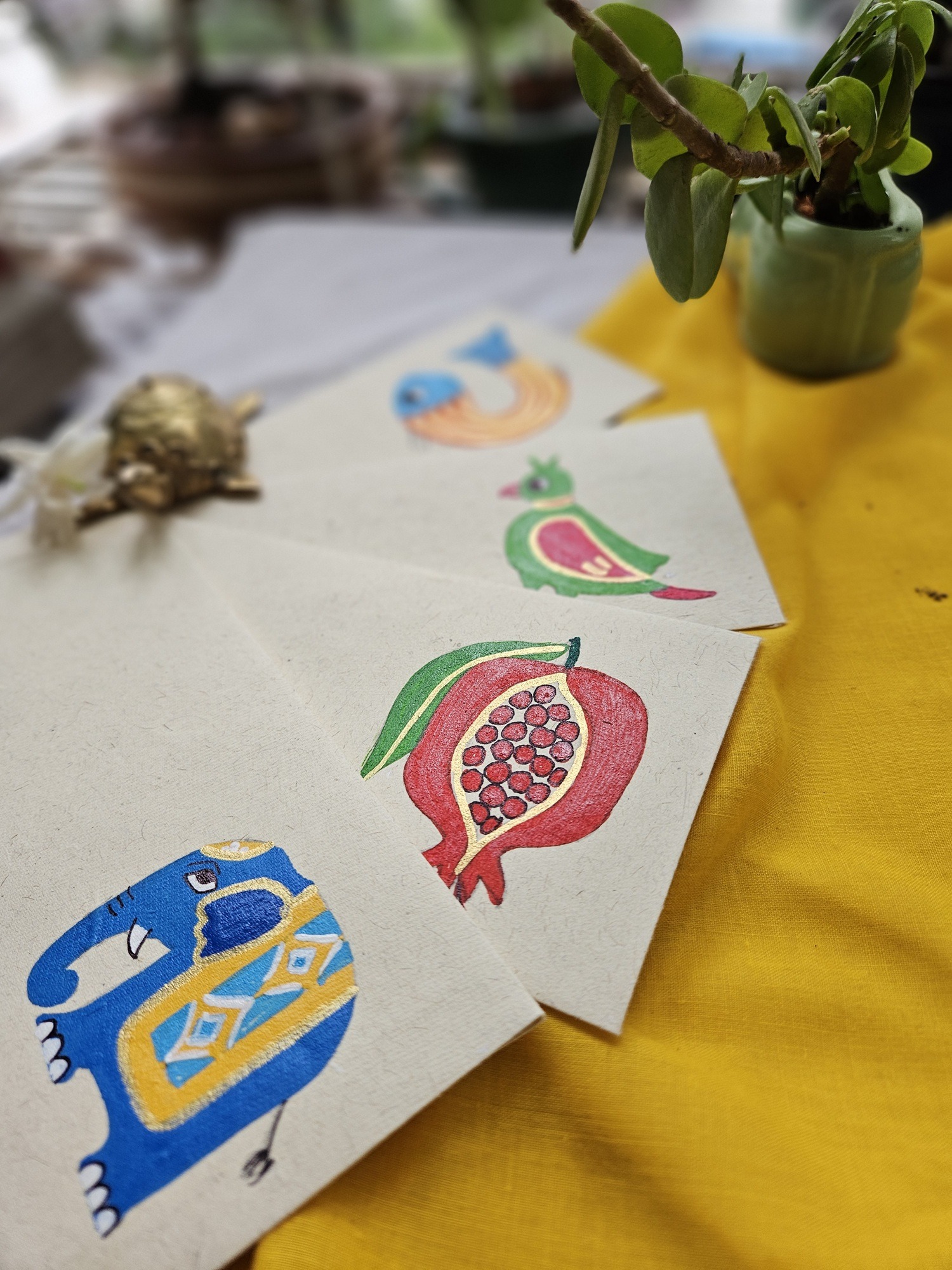 Jungle Saathi Envelopes β Handcrafted Pack of 4 - Image 3